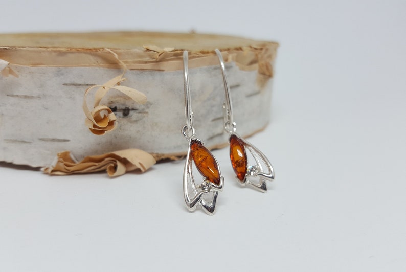 Small Amber Earrings Marquise Amber Earrings Dangle Amber Earrings Natural Baltic Amber Earrings Silver And Amber Earrings,Amber Jewelry