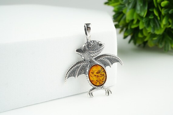 Amber Flying Dragon Pendant Amber Flying Dragon Pendant