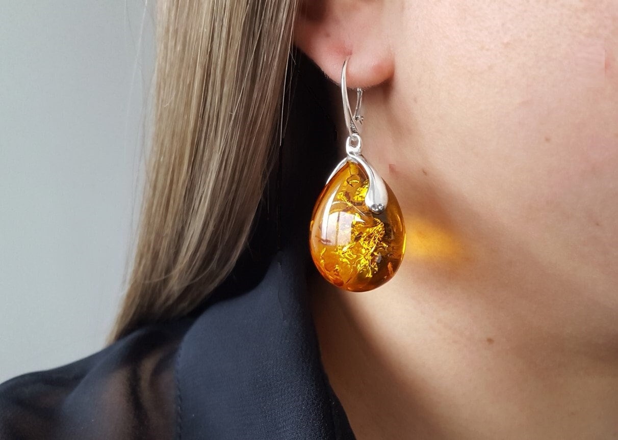 Boucles d'oreilles ambre - Etsy Canada