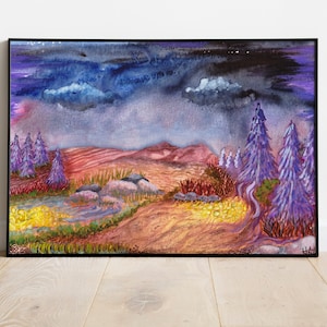 Evening Gold Intuitive Art