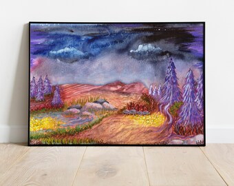 Evening Gold Intuitive Art