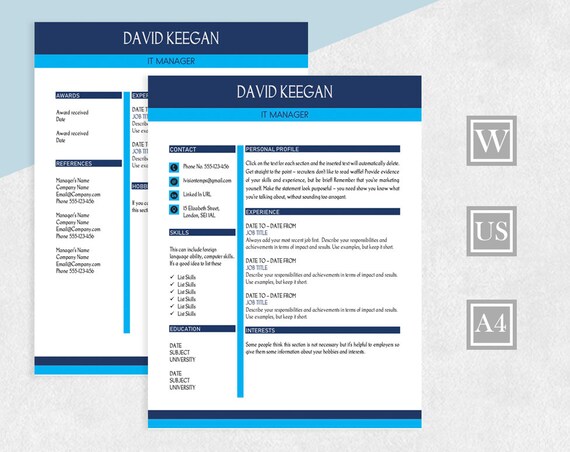 Dating-Website cv