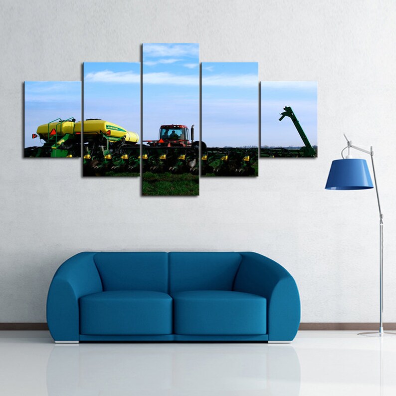 Multi Panel Print Art Modern Farmer Canvas Decor John Deere Etsy