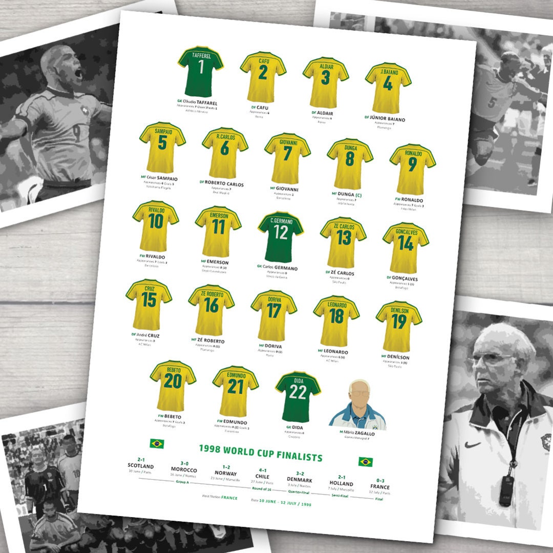 Brazil 1998 world cup squad discount