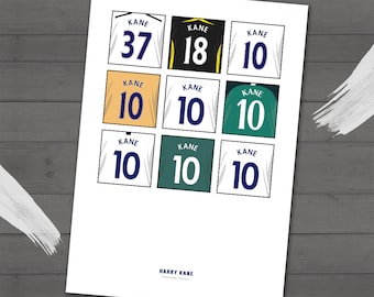 Harry Kane - Tottenham Club Legend Presentation Print - Gift - Wall Art - Poster