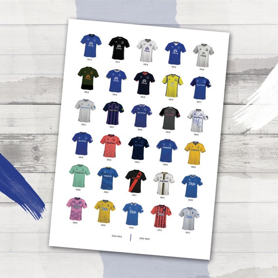 Everton football clearance shirt