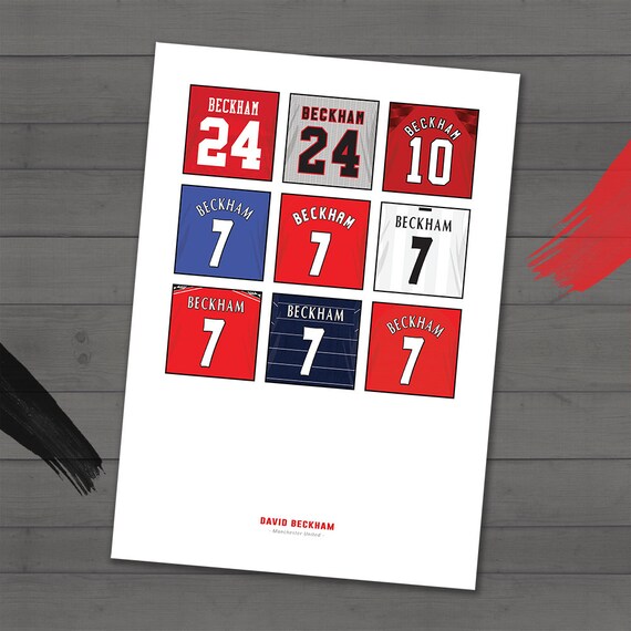 Buy David Beckham Manchester United Club Legend Presentation Print