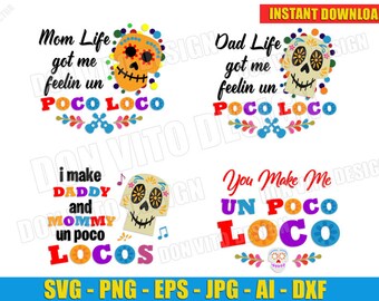 Download Un poco loco svg | Etsy