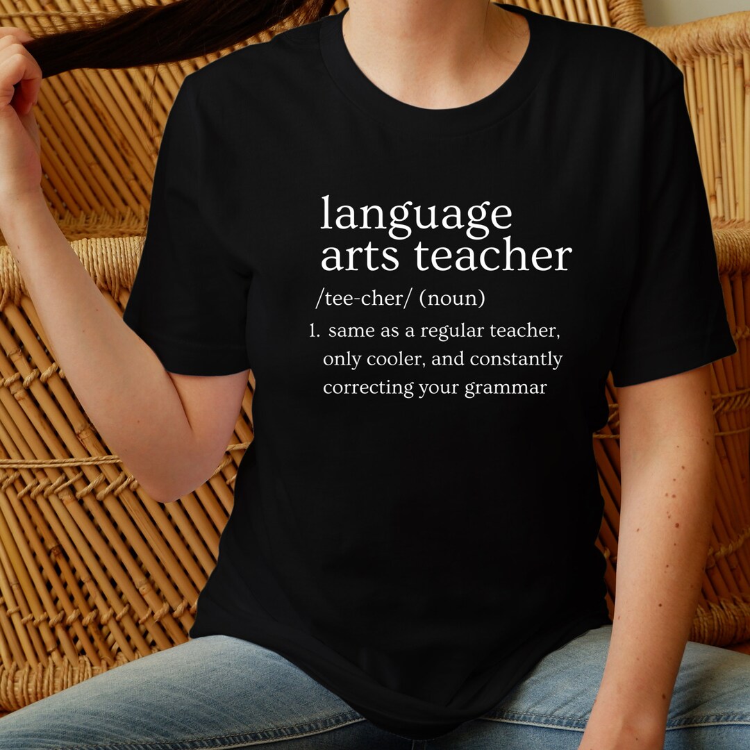 ELA Teacher Definition Teacher Appreciation Language Arts Etsy