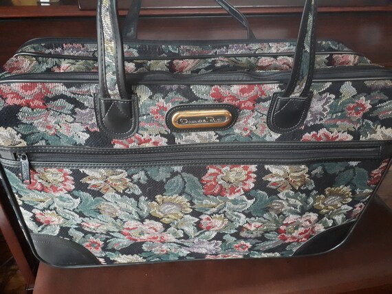 oscar de la renta luggage vintage