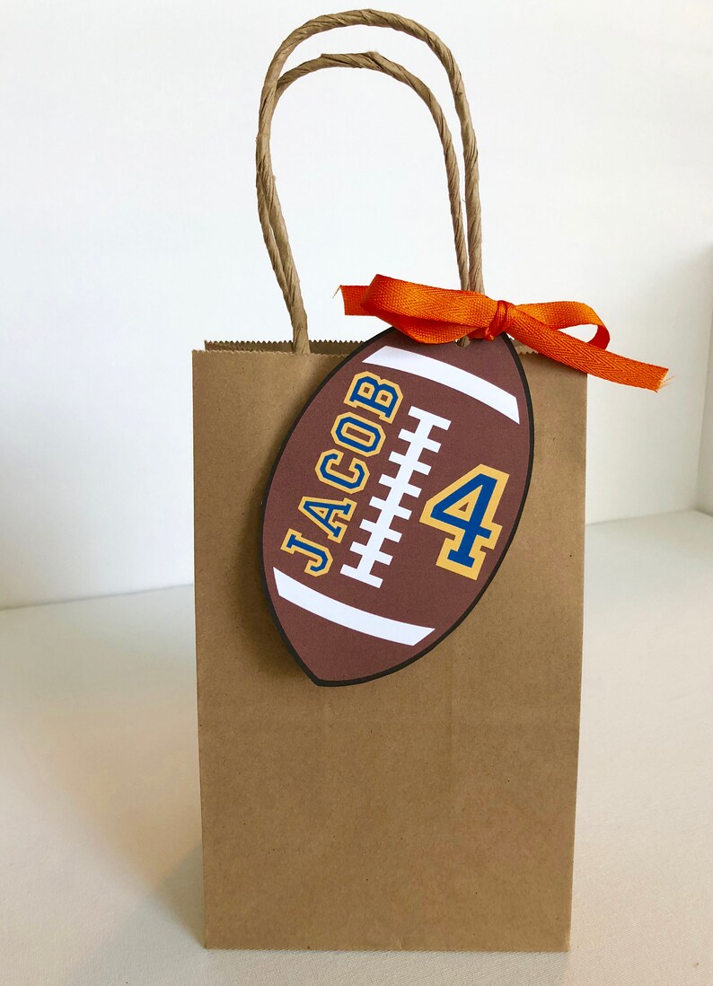 Football Bag Tags Digital/Selfprint Etsy