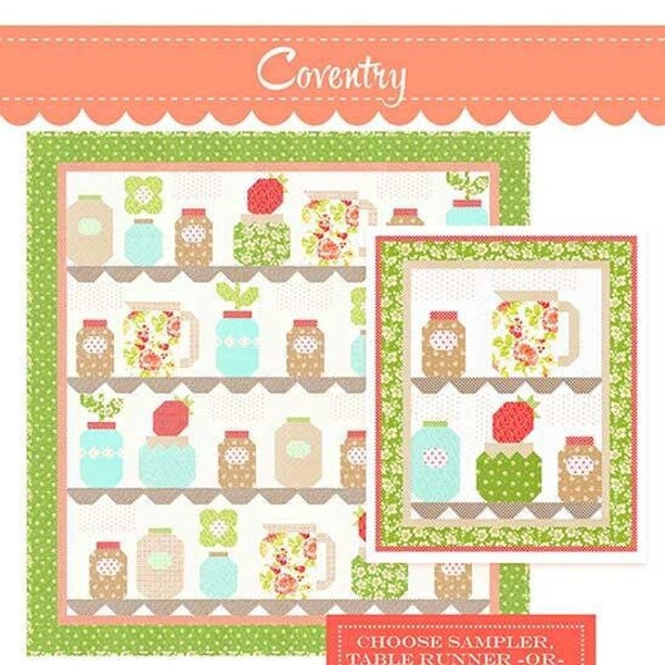 Coventry Sell Sheet for Jelly Jam Quilt Pattern by Joanna Figueroa for Fig Tree Quilts FT-1970