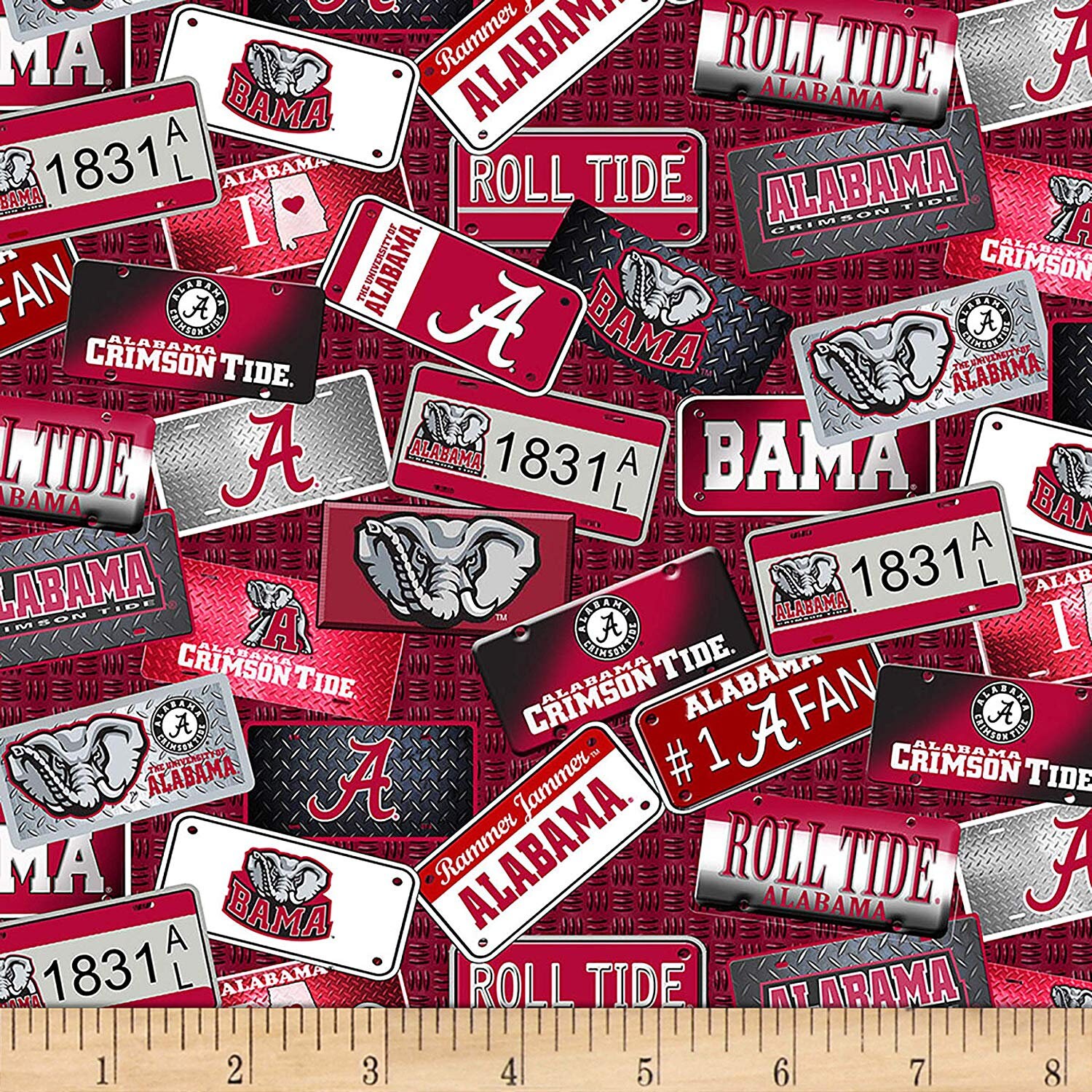 Alabama Crimson Tide NCAA Bama License Plate Design 43 inches Etsy