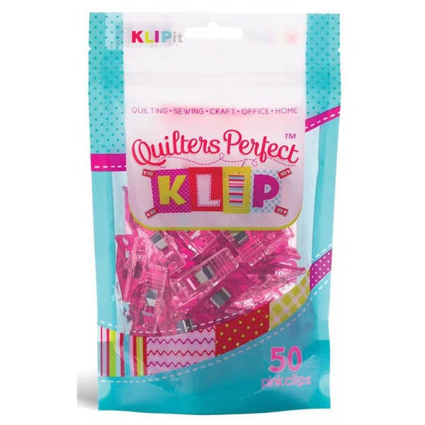 Quilters Perfect Klip 50ct in Pink by KlipIt  KLP-16192