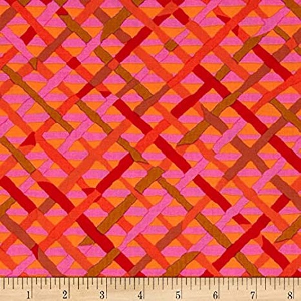 Mad Plaid in Red Kaffe Collective by Brandon Mably for Kaffe Fassett 43 inches wide 100% Cotton Quilting Fabric FS PWBM037.REDX