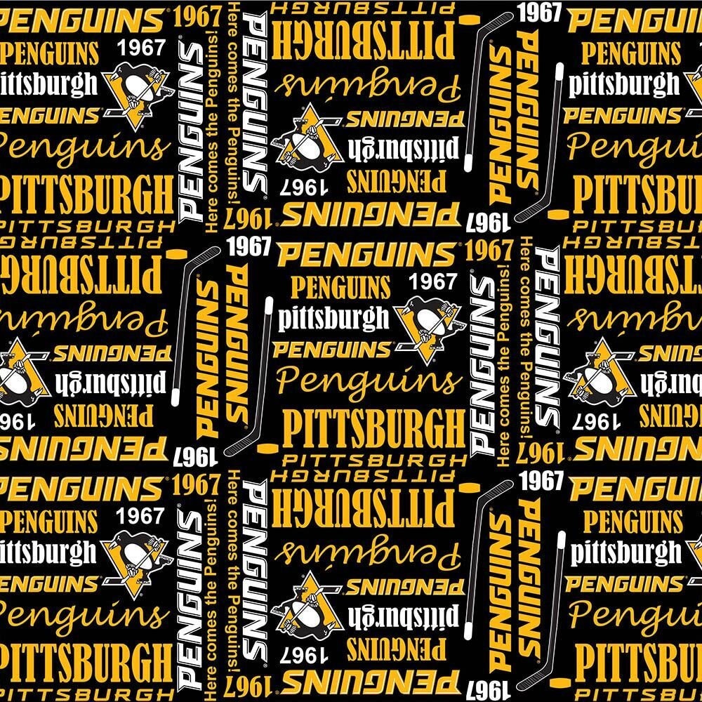 Buy Pittsburgh Penguins NHL Hockey Tone on Tone Design 45 Inches Online in  India 