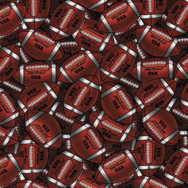 Football Sports Novelty Prints by David Textiles 44 inches wide 100% Cotton Fabric -DT-1133104-1