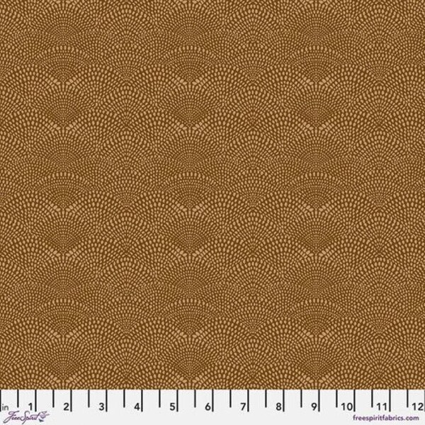 Scalloped Hills in Coffee by Cori Dantini for Free Spirit Fabrics 44 inches wide 100% Cotton Quilting Fabric FS-PWCD080.XCOFFEE