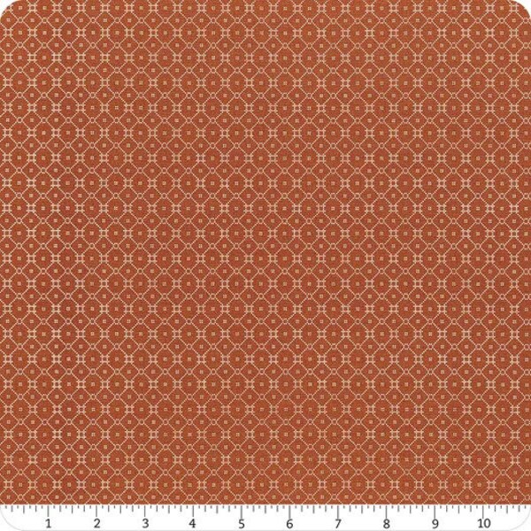 Flower Pot Delicate Tile in Clay by Lella Boutique for Moda Fabrics 44 inches wide 100% Cotton Quilting Fabric MF-5166-15