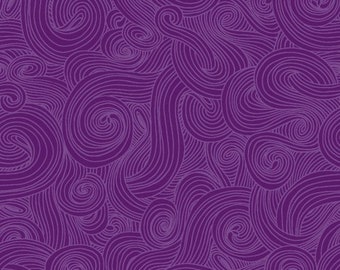 Grape Purple Swirl Just Color! by Studio E 44 inches wide 100% Cotton Quilting Fabric SE 1351-Grape