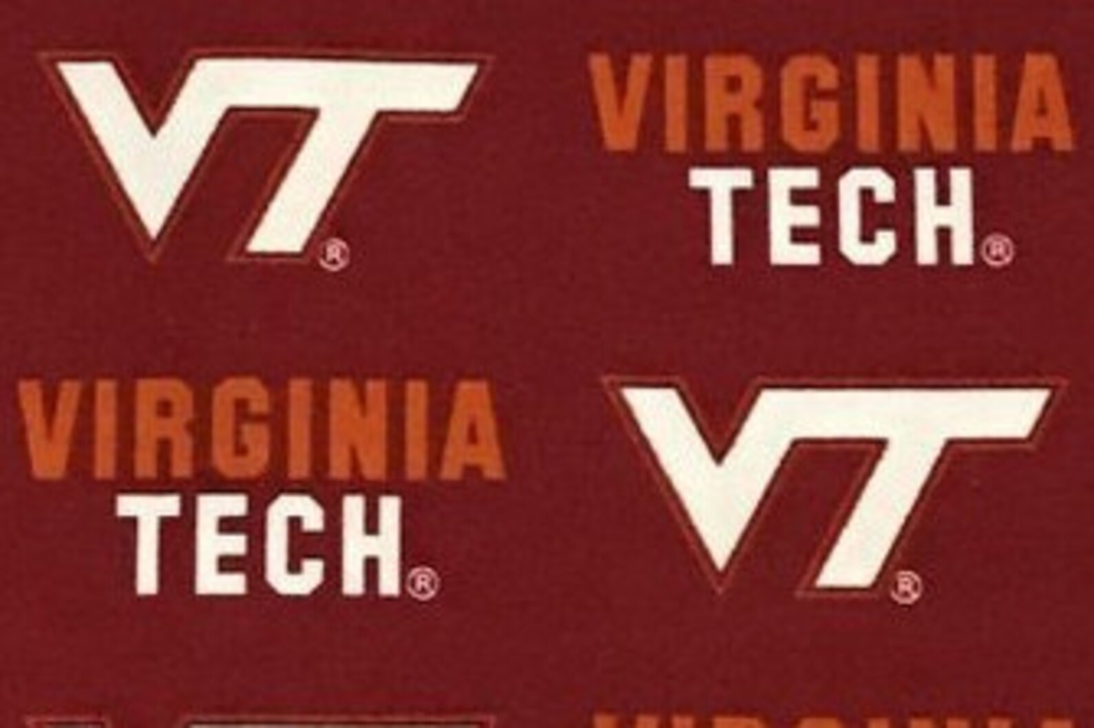 Virginia Tech Hokies Canvas Twill 5860 inches wide Fabric Etsy