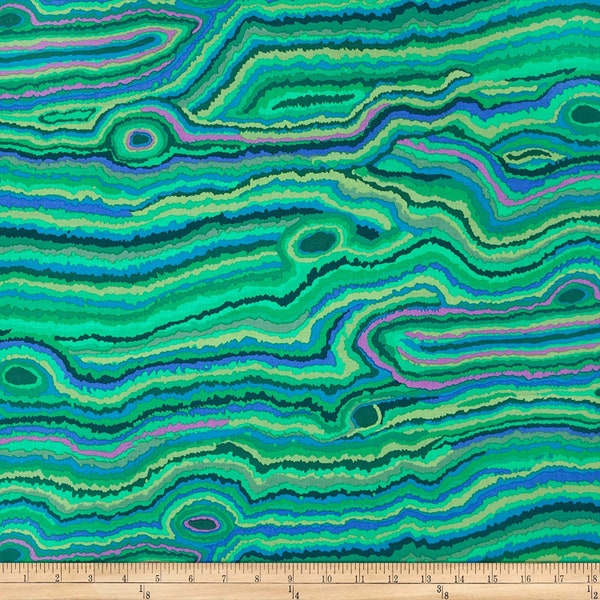 Jupiter in Malachite Stash by Kaffe Fassett for Kaffe Bassett 43 inches wide 100% Cotton Quilting Fabric FS PWGP131.MALAC