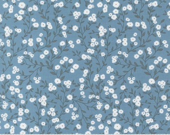 Old Glory American Meadow Small Floral Vines in Sky Blue by Lella Boutique for Moda 44 inches wide 100% Cotton Quilting Fabric MD-5201-13