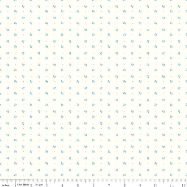 Bee Backgrounds Clover Cottage White by Lori Holt for Riley Blake Designs 44 inches wide 100% Cotton Quilting Fabric RB-C9711-COTTAGE