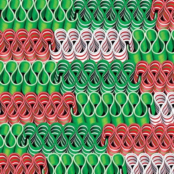 Sweet Holidays Ribbon Candy in Multi Red Green White by Kanvas Studio for Benartex 44 inches wide 100% Cotton Quilting Fabric BE-12778-99