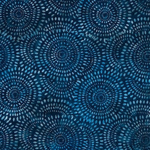 Expressions Batiks Tjaps in True Blue  by Riley Blake Designs 44 inches wide 100% Cotton Quilting Fabric RB-BTHH-1071