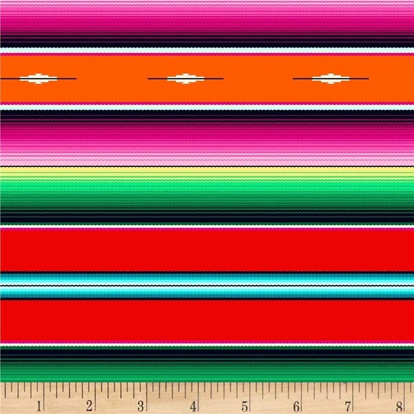 Fiesta Red Serape Stripe by Elizabeth Studio 44 inches wide 100% Cotton Quilting Fabric ES-545 Red