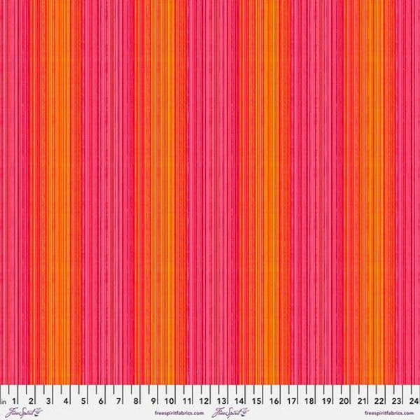 Tropicalism Banana Leaves in Warm Orange Pink by Odile Bailloeul for Free Spirit Fabrics 44” 100% Cotton Fabric FS-PWOB084.WARM