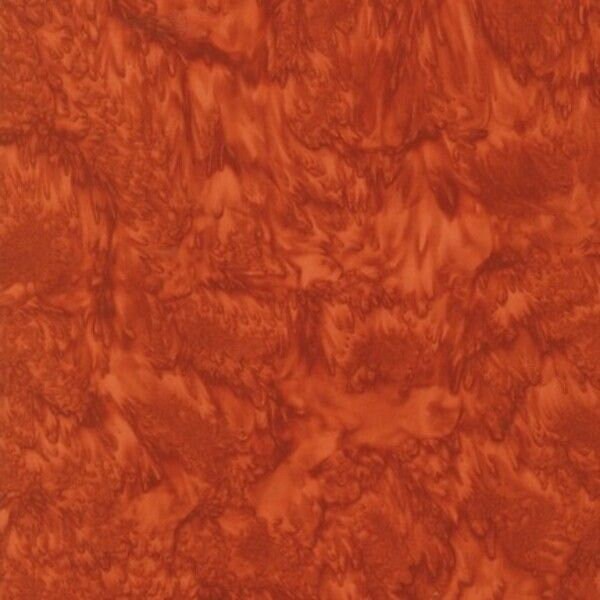 REMNANT 1/3-Artisan Batiks Prisma Dyes in Redwood Red Orange by Lunn Studios for Robert Kaufman 44" wide 100% Cotton Fabric RK-AMD-7000-222