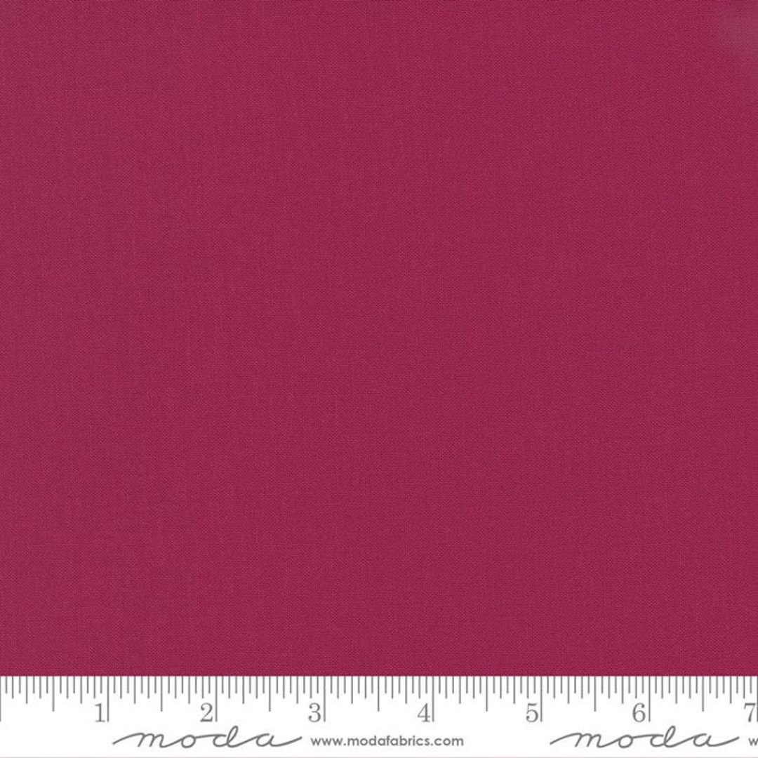 Bella Solids in Maroon by Moda Fabrics 44 Inches Wide 100