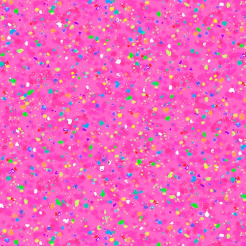 Speckles Multi Dots on Bubblegum Pink by Quilting Treasures 44 - Etsy