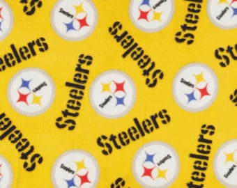 Pittsburgh Steelers NFL Allover 58-60 pollici di larghezza Tessuto in pile NFL 6235D