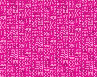 Barbie World Mattel Barbie Glasses in Hot Pink by Riley Blake Designs 44 inches wide 100% Cotton Quilting Fabric RB-C15025-HOTPINK