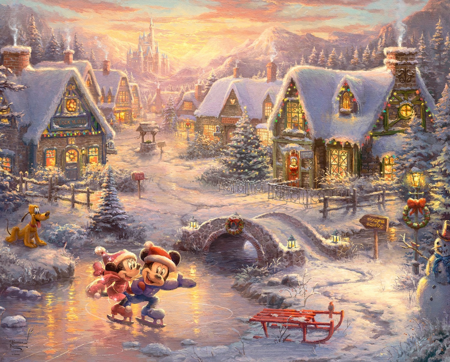 Thomas Kinkade Christmas Teleflora for sale Only 2 left at 70