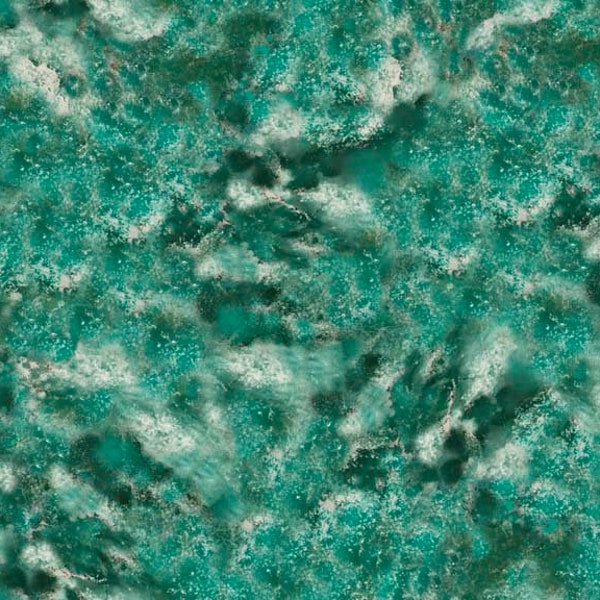 Wild Horses Water Texture in Turquoise by Carol Cavalaris for Quilting Treasures 44 inches wide 100% Cotton Quilting Fabric QT-29774-Q