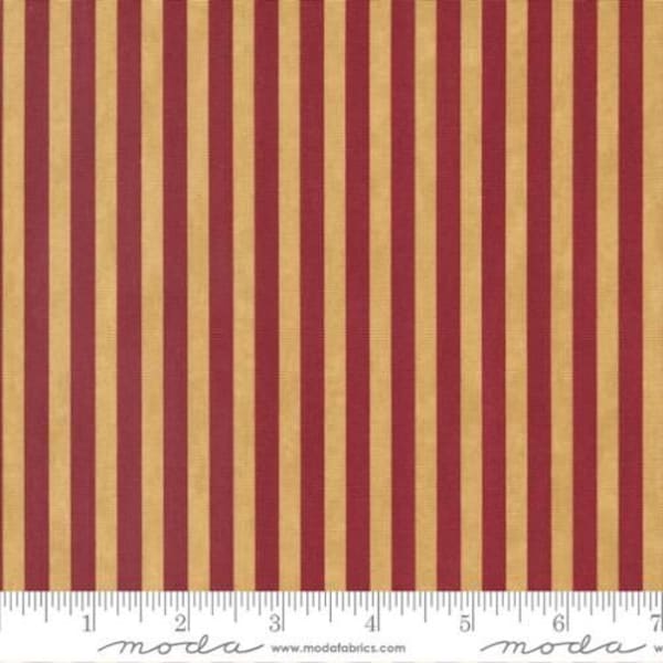 Shoppes on Main Awning Stripe Stripes in Goldenrod by Holly Taylor for Moda Fabrics 44 inches wide 100% Cotton Quilting Fabric MD-6926-12