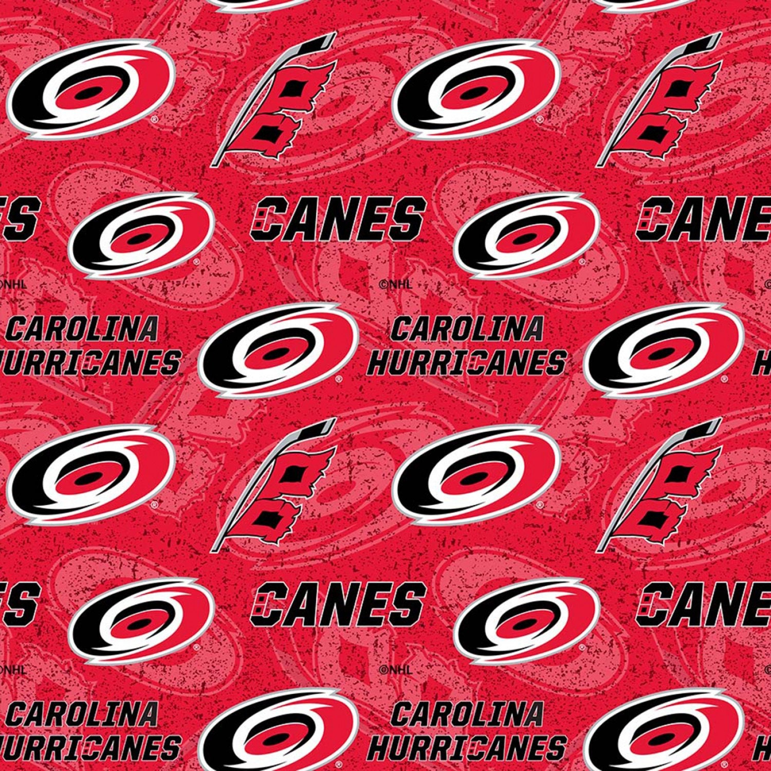 Carolina Hurricanes NHL Hockey Tone on Tone Design 45 Inches - Etsy