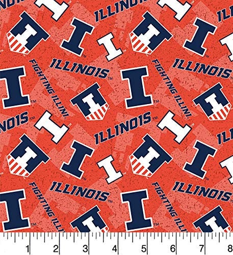 Fighting Illini Chief Illiniwek University of Illinois Vinyl Sticker 3 x 3