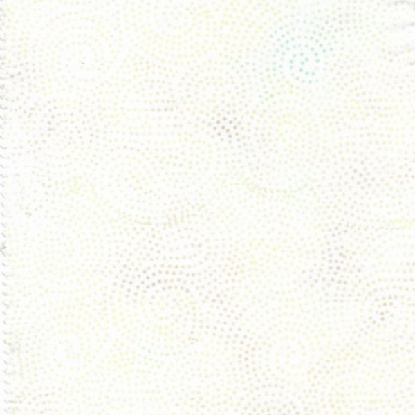 Neutrals Egg White Swirling Paisley Dots by Island Batik 44 inches wide 100% Batik Cotton Quilting Fabric IB-ISBNEU-EGW