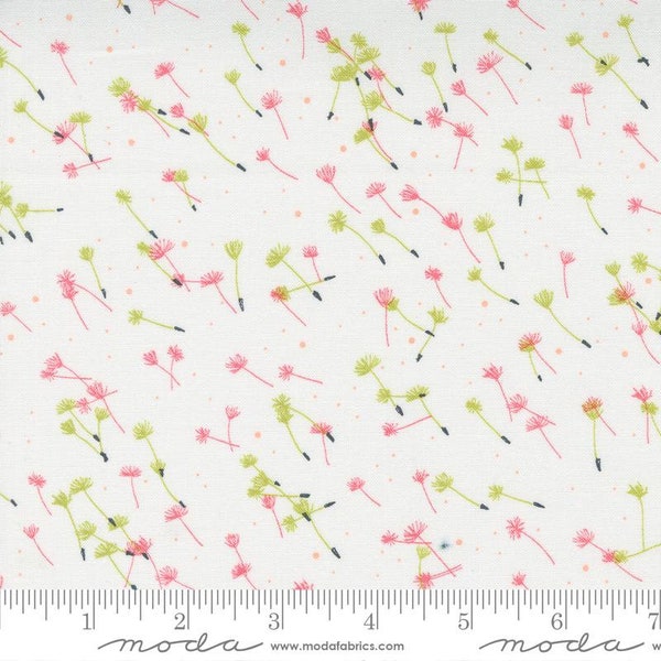 Dandi Duo Flyaway Seeds Florals in Cream by Robin Pickens for Moda Fabrics 44 inches wide 100% Cotton Quilting Fabric MD-48756-11