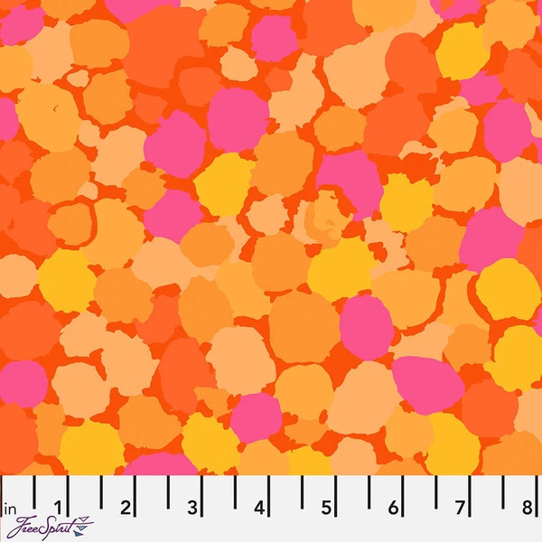 Reflections in Orange by Brandon Mably for Kaffe Fassett Collective Free Spirit Fabrics 44 inches wide 100% Cotton Fabric FS-PWBM087.ORANGE