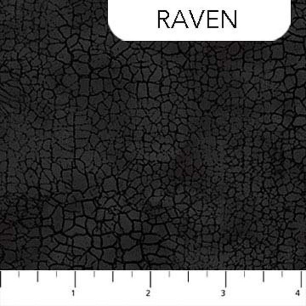 Crackle in Raven Black 44 inches wide by Northcott Fabrics 100% Cotton Quilting Fabric NC-9045-99