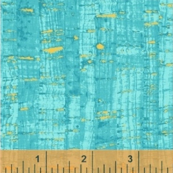 Uncorked in Aqua with Gold Metallic Thread by Windham Fabrics 44-45 inches wide 100% Cotton Fabric WF-50107M-32