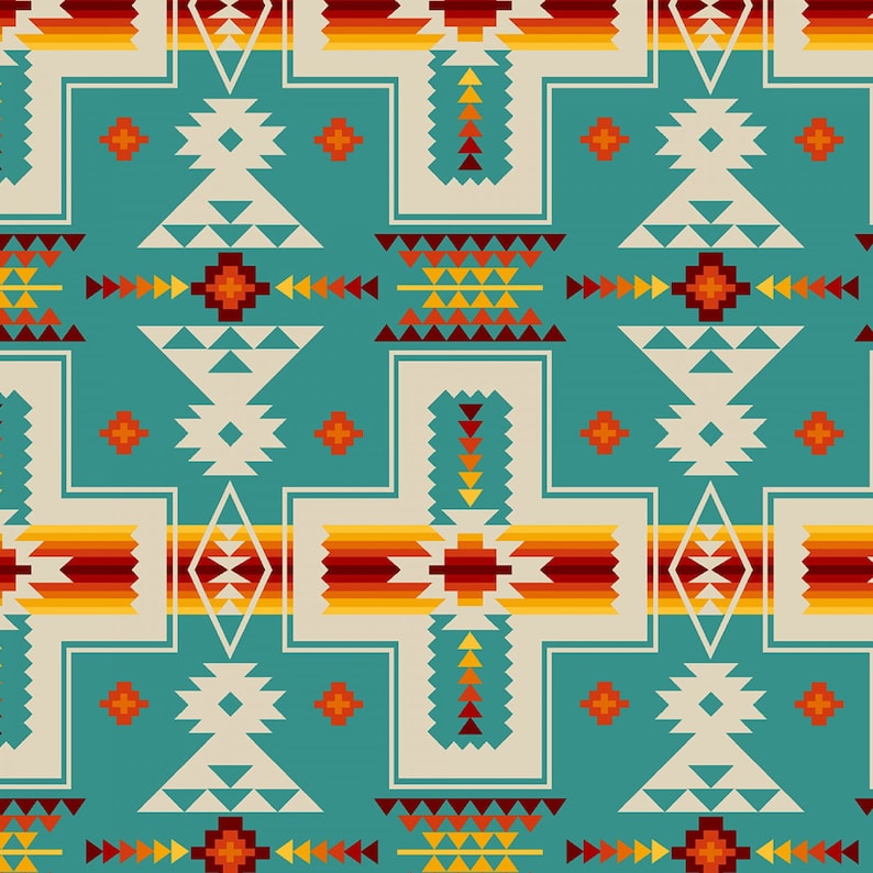 Native Cross Tucson in Turquoise by Elizabeth's Studio 44 - Etsy