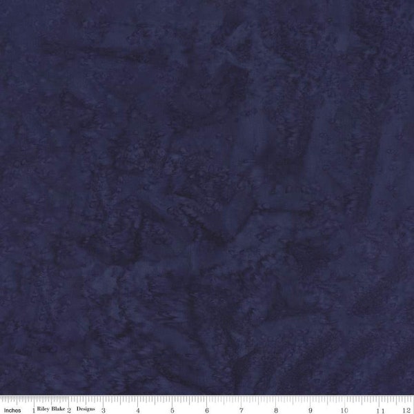 Expressions Batiks Hand-Dyes Basic Texture Blender in Stone Blue by Riley Blake Designs 44 inches 100% Cotton Fabric RB-BT21000-297