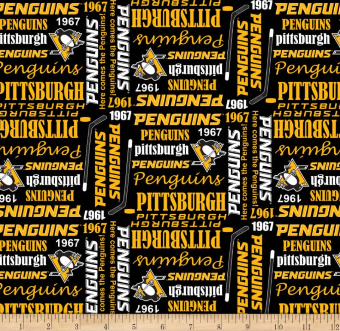 Buy Pittsburgh Penguins NHL Hockey Tone on Tone Design 45 Inches Online in  India 
